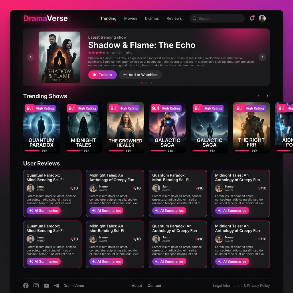 DramaVerse — AI Discovery Hub